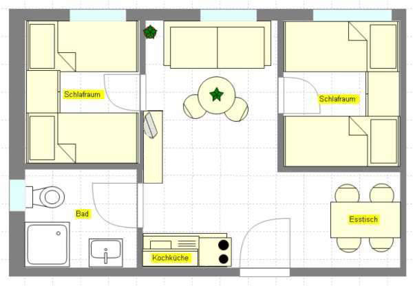 Ferienwohnung N3 Grundriss