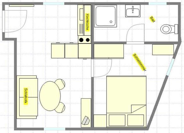 Grundriss Ferienwohnung H3