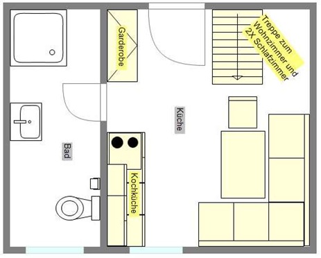 Ferienwohnung H2 Grundriss